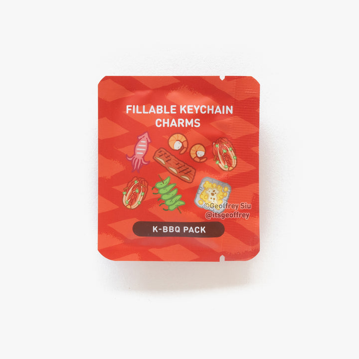BBQ Grill Fillable Keychain Charms Blind Booster Packs
