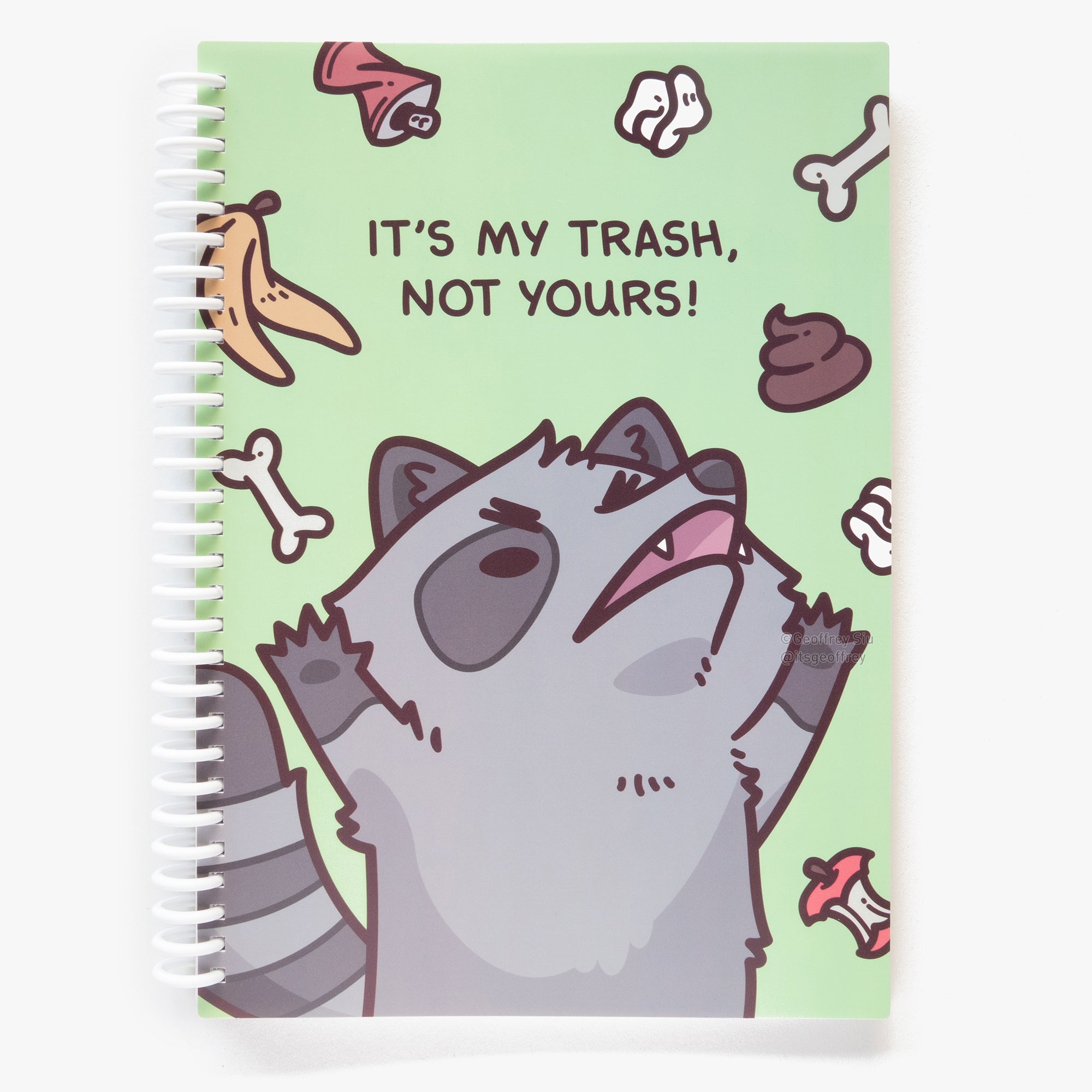LG It's My Trash Not Yours Raccoon Reusable Sticker Book