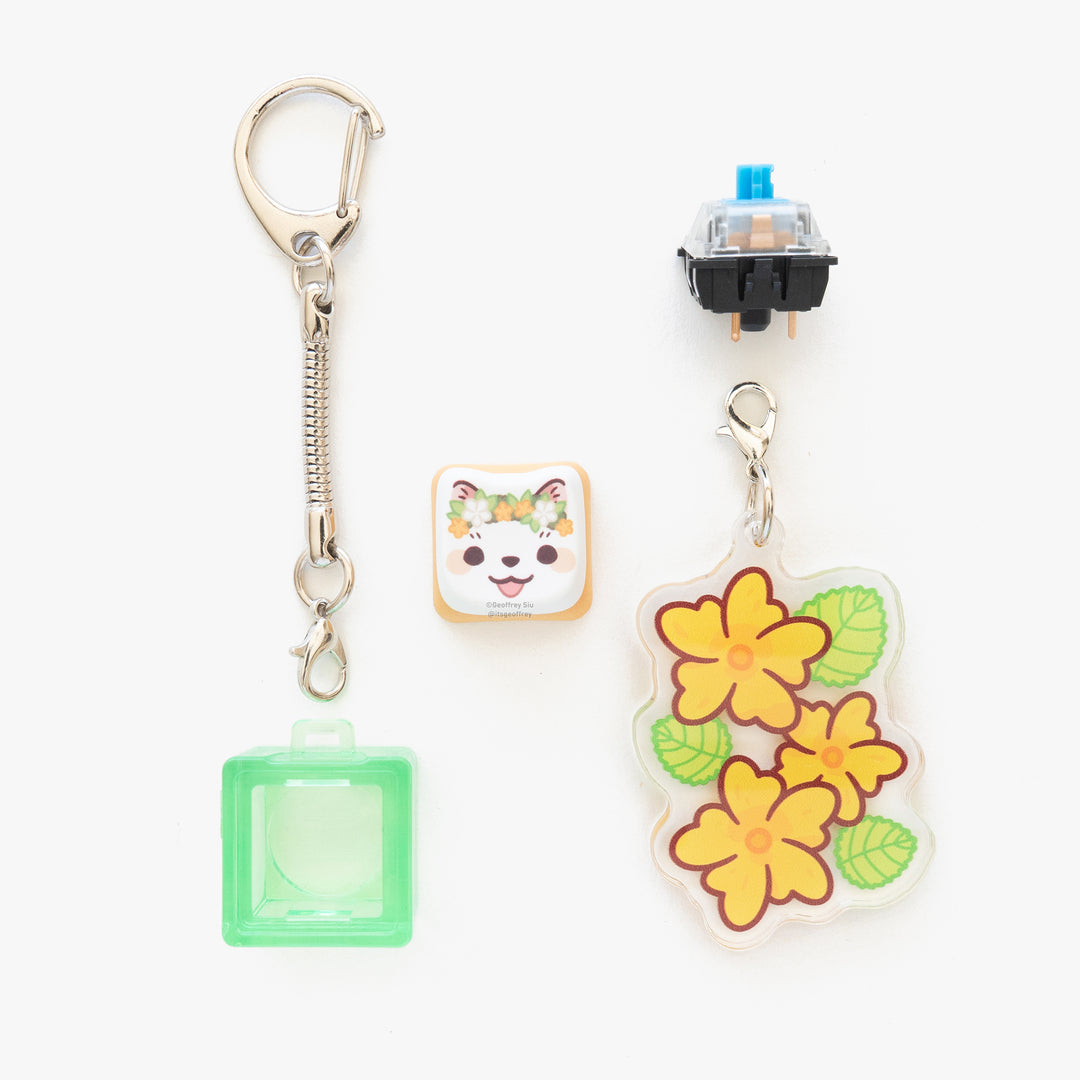 Lei Po'o Cat Clicky Keychain (Made in Hawaii Festival Exclusive)
