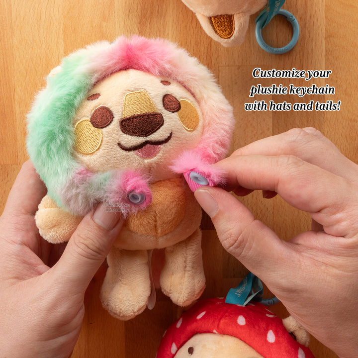 Lion Plushie Keychain