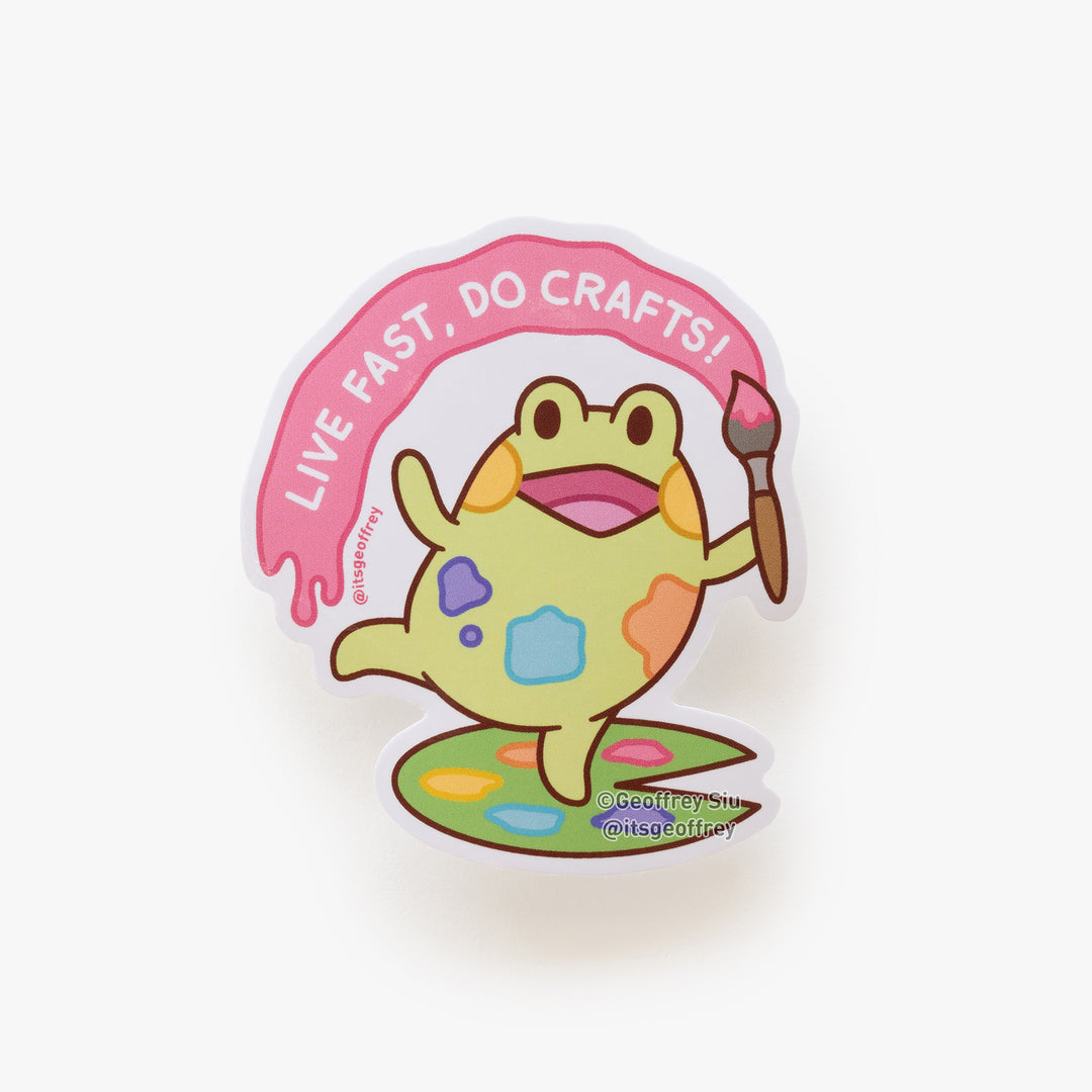 Bean The Frog Vinyl Stickers