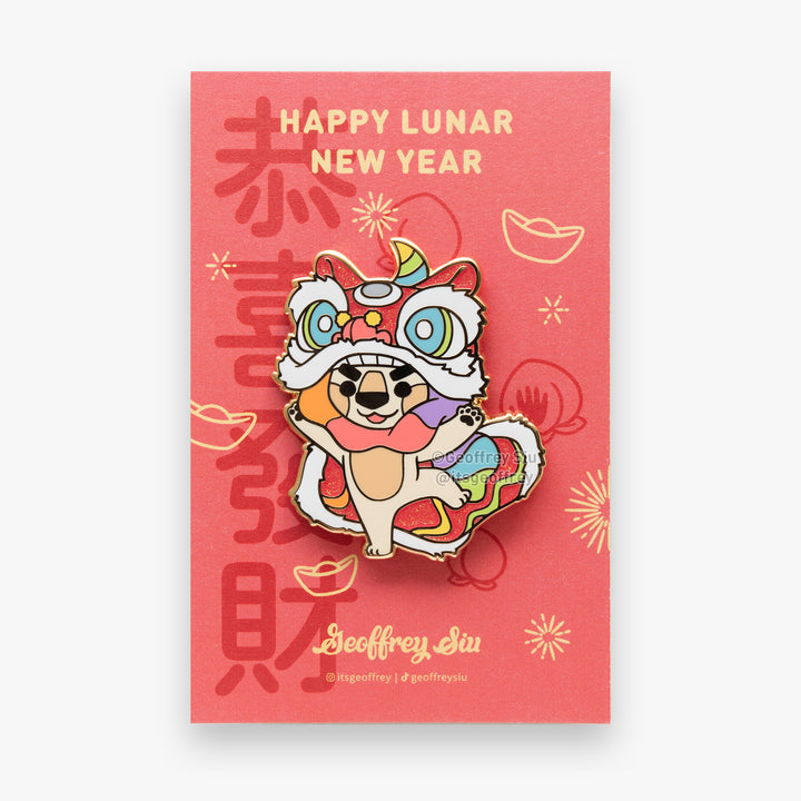Lion Steve Hard Enamel Pin (Limited Edition)