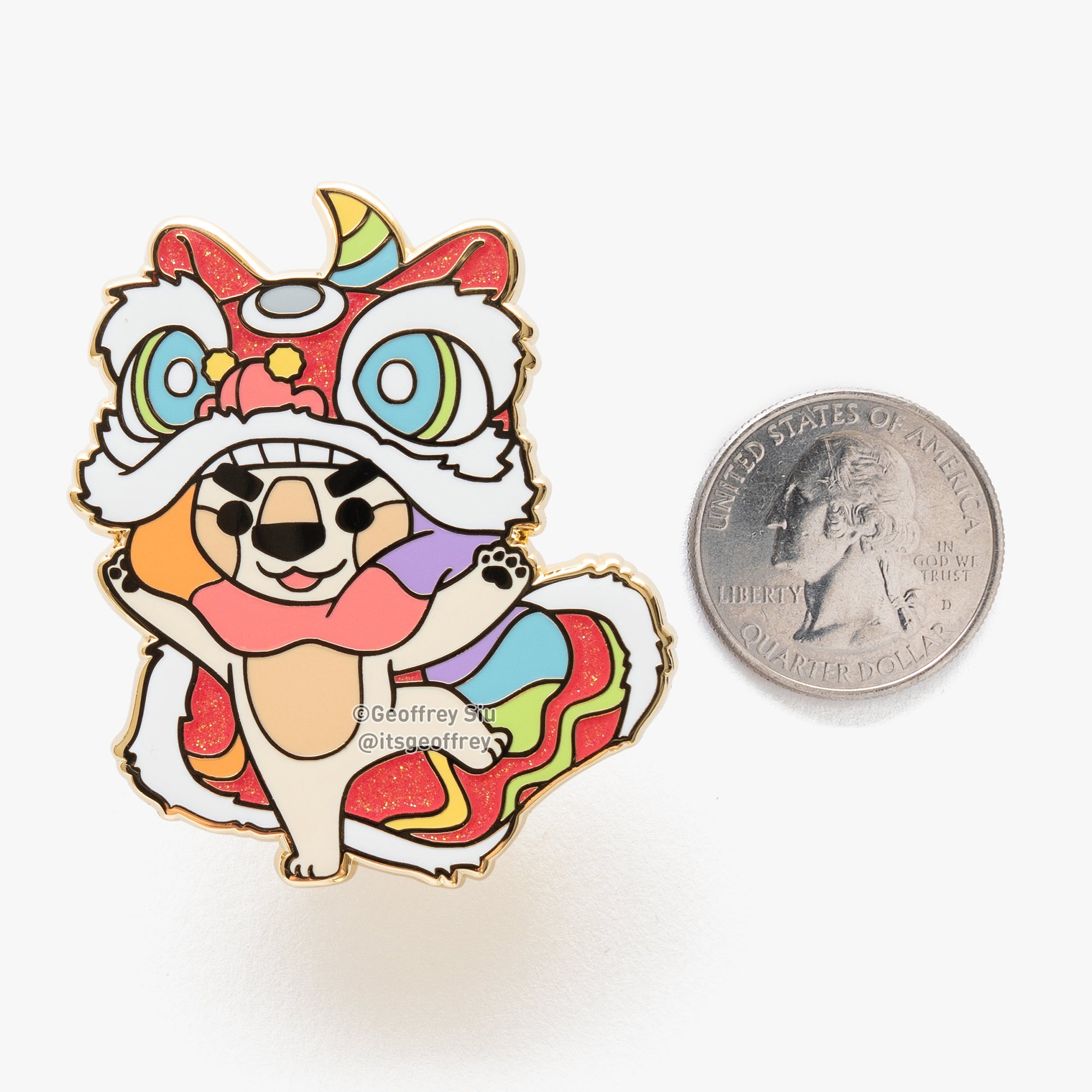 Lion Steve Hard Enamel Pin (Limited Edition)