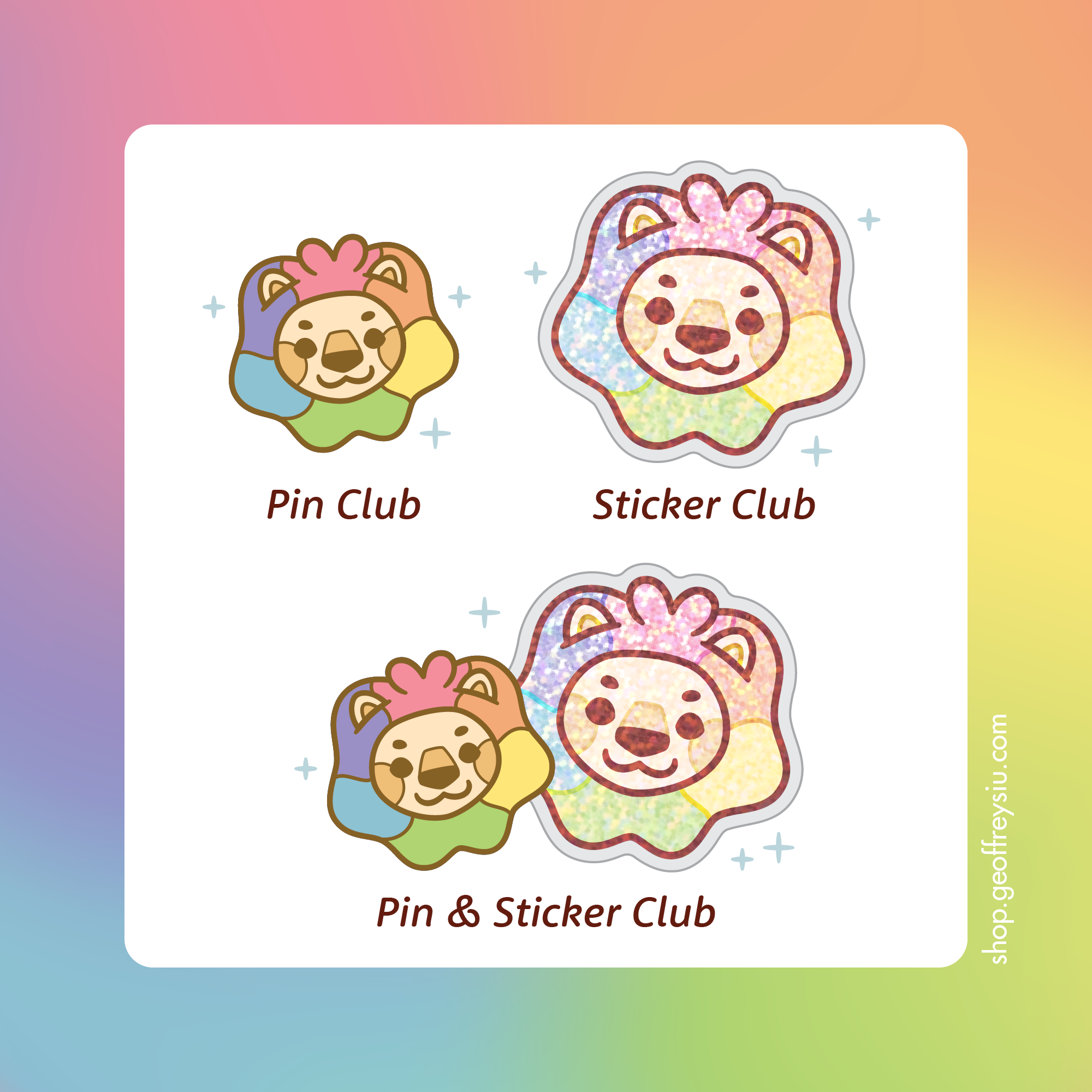 Mane Characters Pin/ Sticker Club