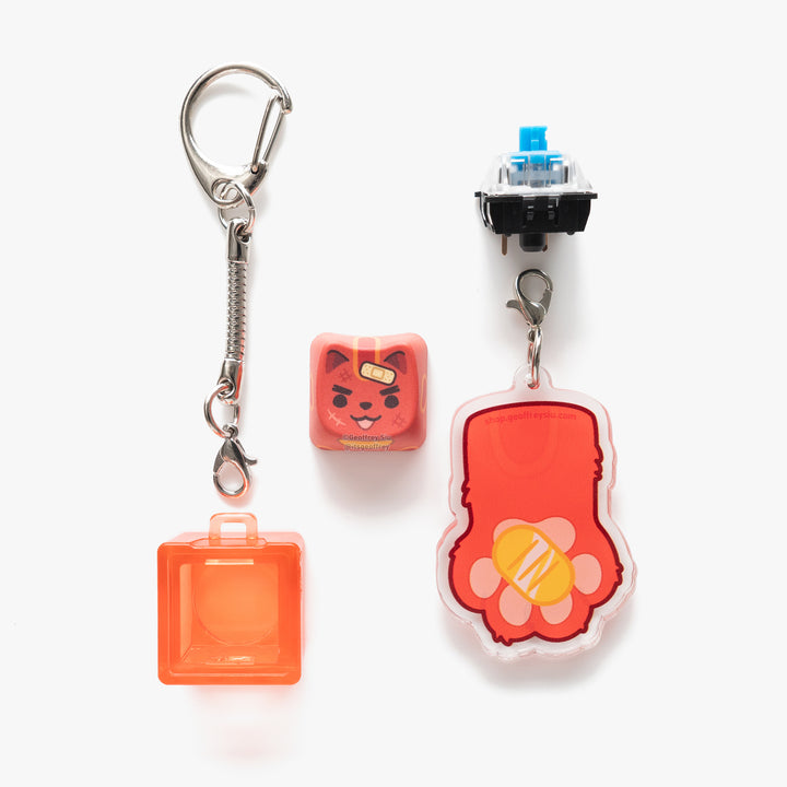 MAO Colorful Maneki Neko Clicky Keychains