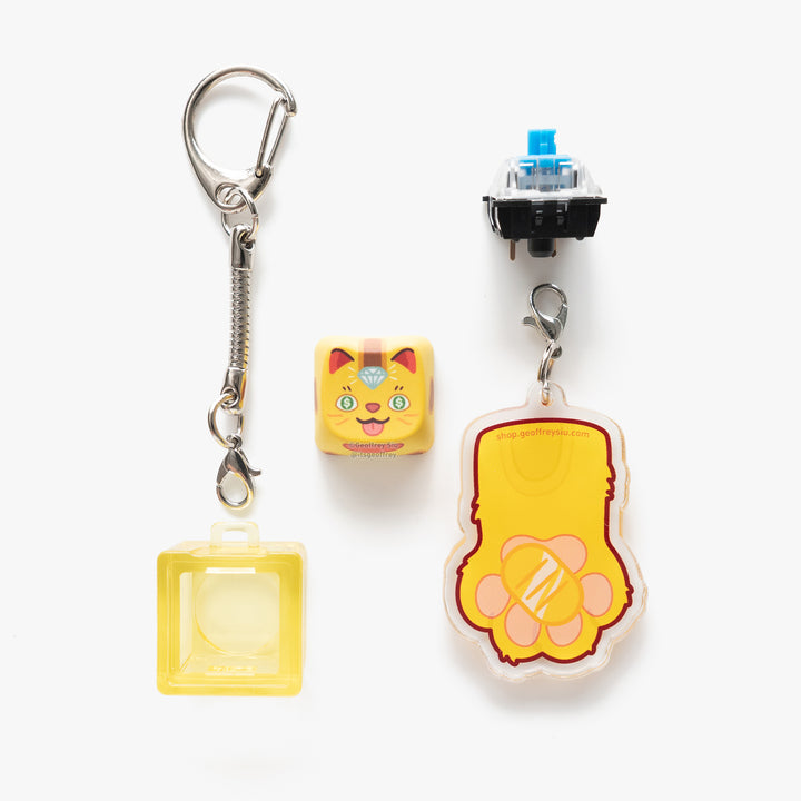 MAO Colorful Maneki Neko Clicky Keychains