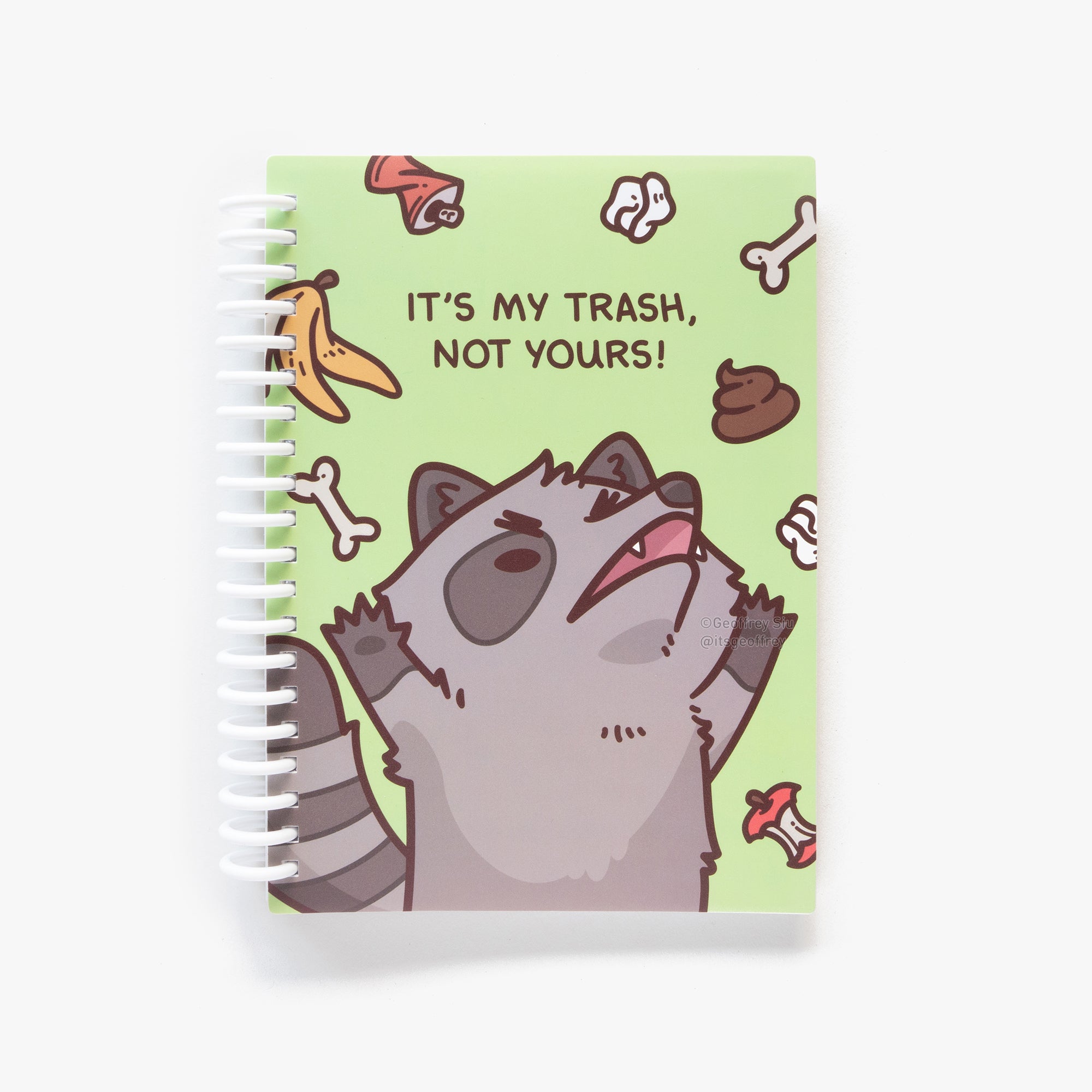 MD It's My Trash Not Yours Raccoon Reusable Sticker Book