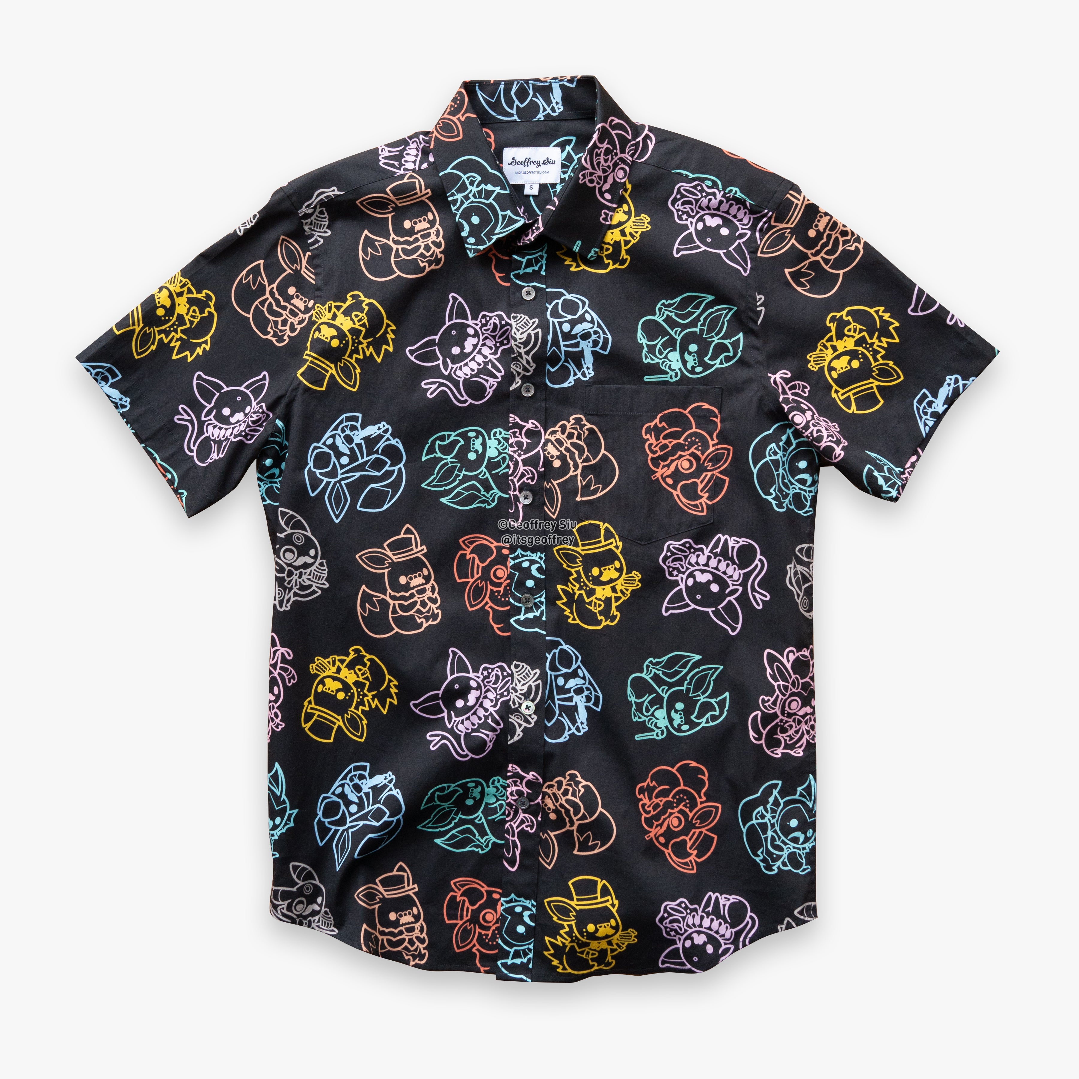 NEW Black Teaveelution Button-Up Shirt