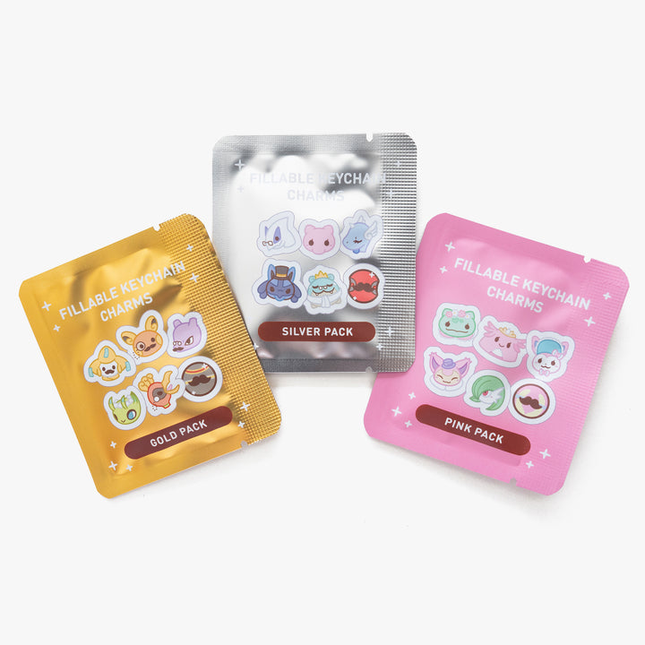 *NEW* Gentlemon Fillable Keychain Charms Blind Booster Packs