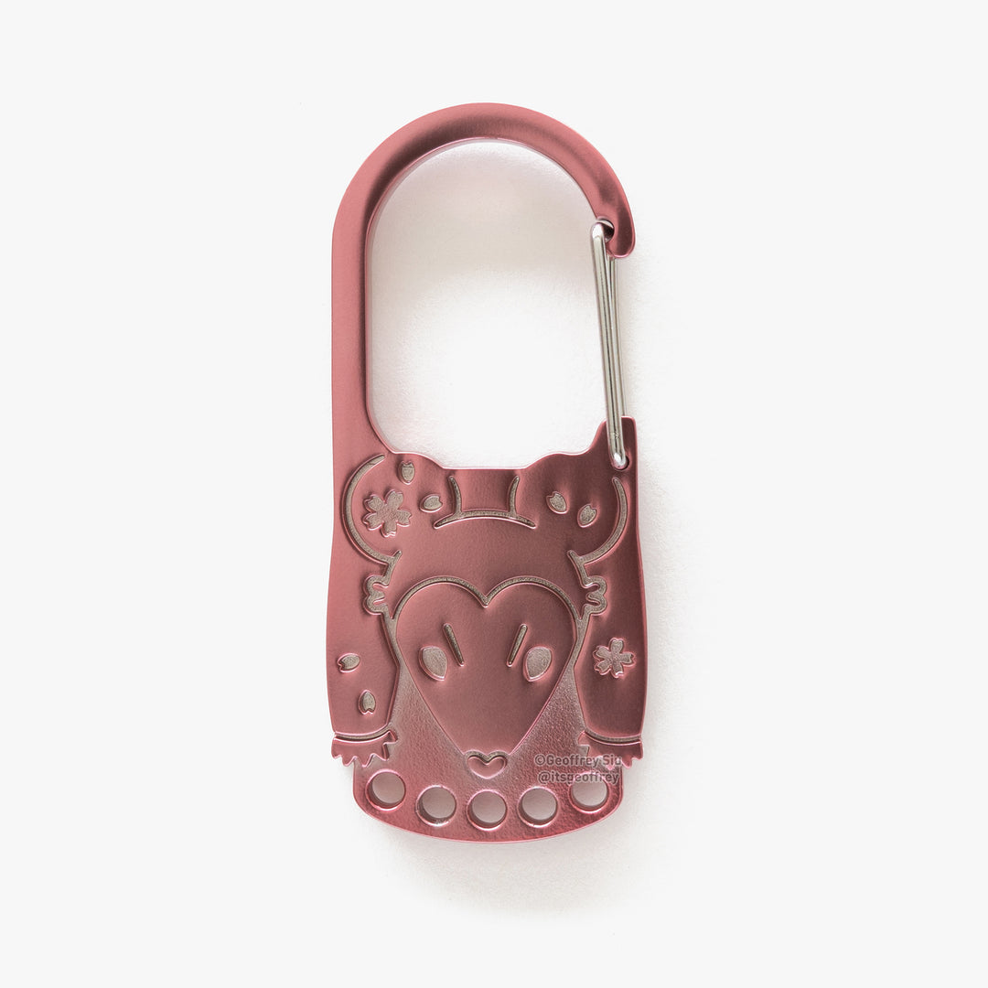 Cherry 'Possum Carabiners (2.9")