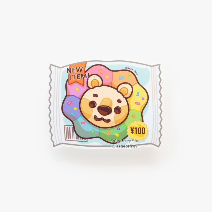 Rainbow Lion Bread Vinyl Sticker