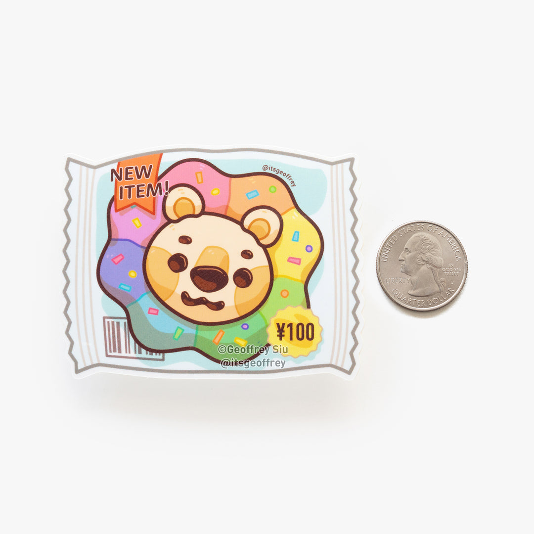 Rainbow Lion Bread Vinyl Sticker