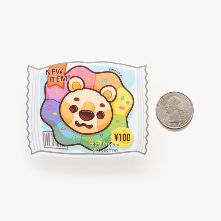 Rainbow Lion Bread Vinyl Sticker