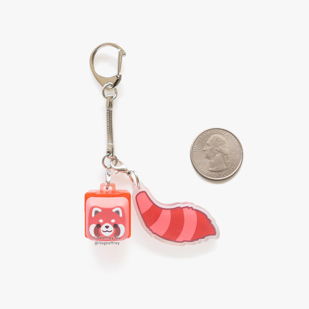 MAO Red Panda Clicky Keychain
