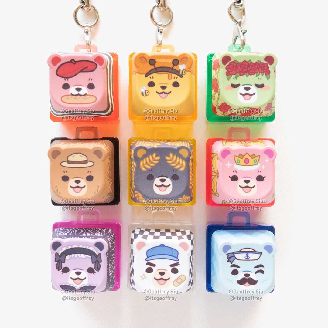Series 6 Bear Creamy Clicky Keychain Blind Bag
