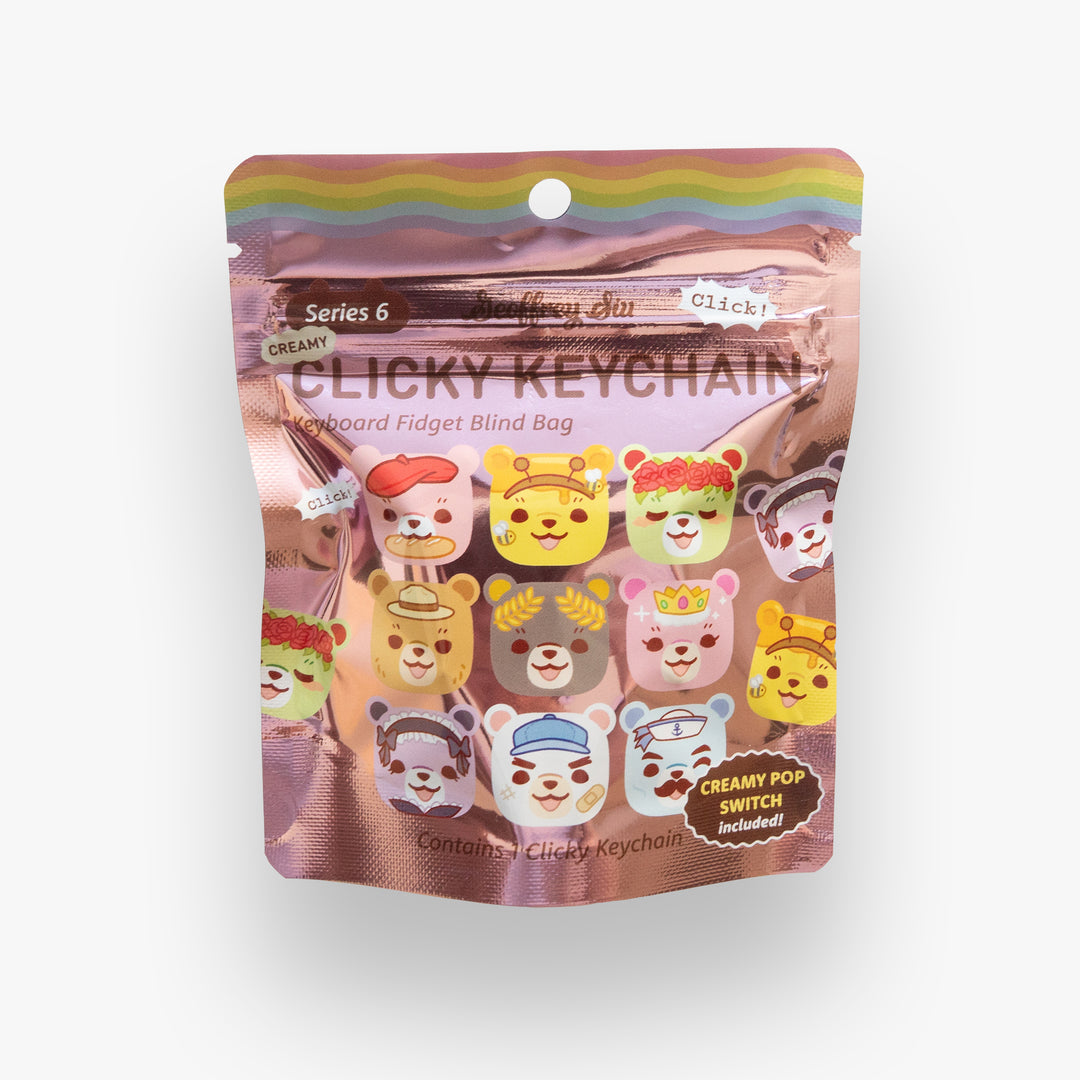 Series 6 Bear Creamy Clicky Keychain Blind Bag
