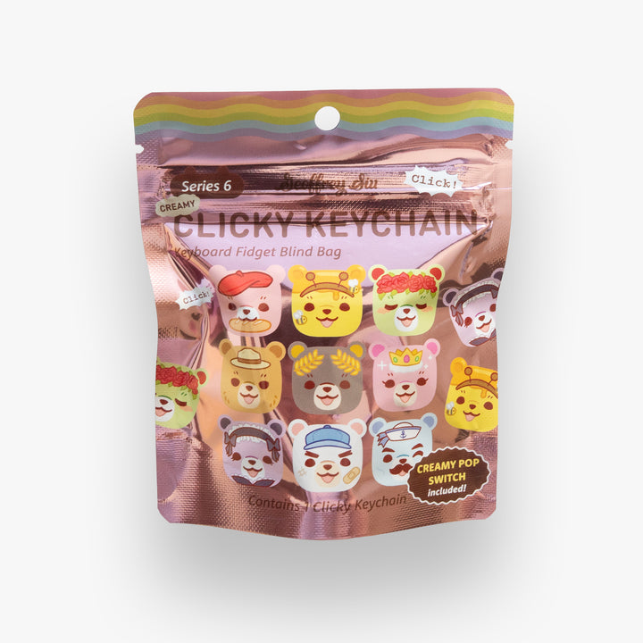 Series 6 Bear Creamy Clicky Keychain Blind Bag