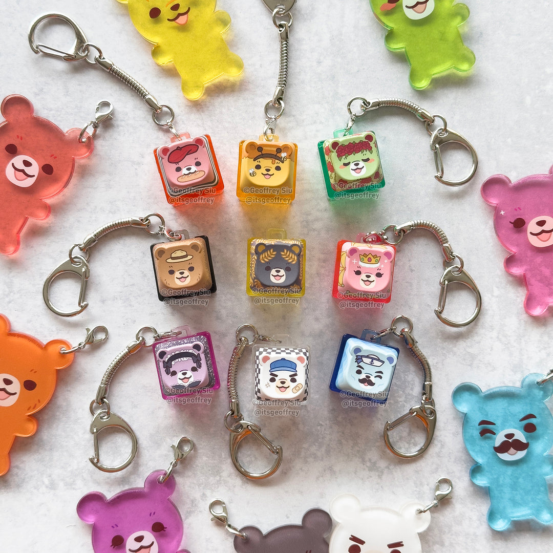 Series 6 Bear Creamy Clicky Keychain Blind Bag