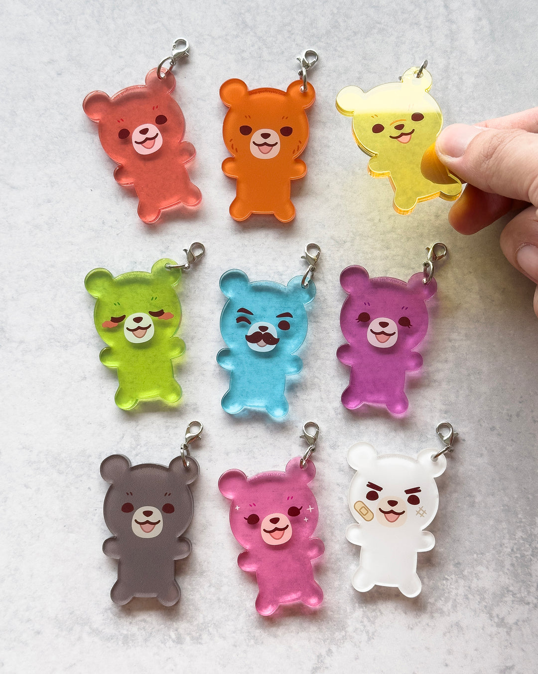 Series 6 Bear Creamy Clicky Keychain Blind Bag