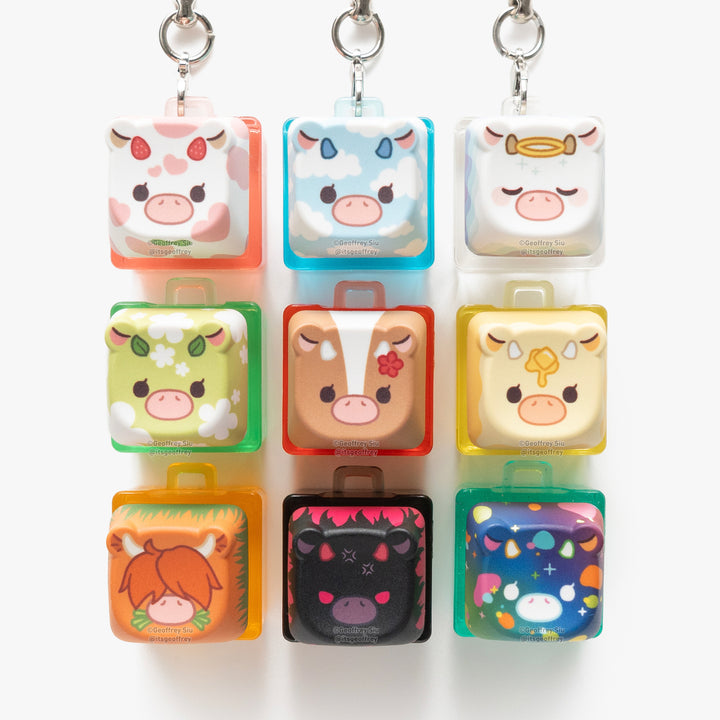 Series 7 Cow Creamy Clicky Keychain Blind Bag