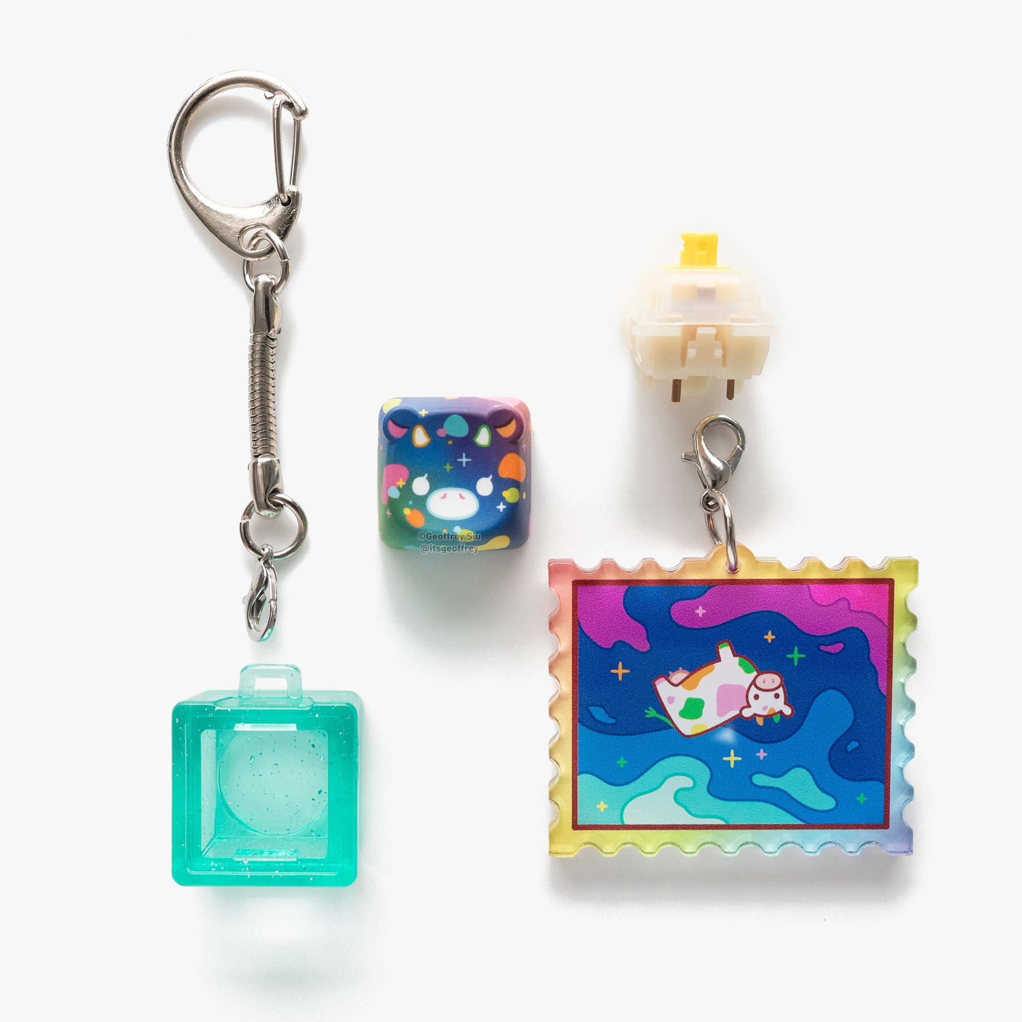 Series 7 Cow Creamy Clicky Keychain Blind Bag – Geoffrey Siu Art LLC