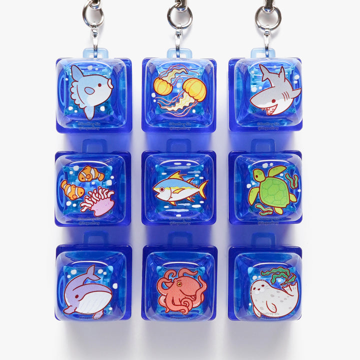 Series 8 Marine Animal Tactile Clicky Keychain Blind Bag