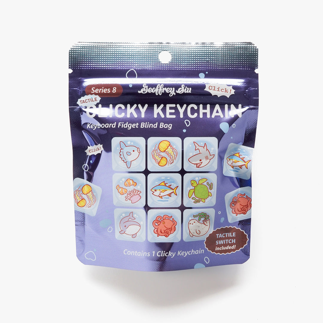 Series 8 Marine Animal Tactile Clicky Keychain Blind Bag