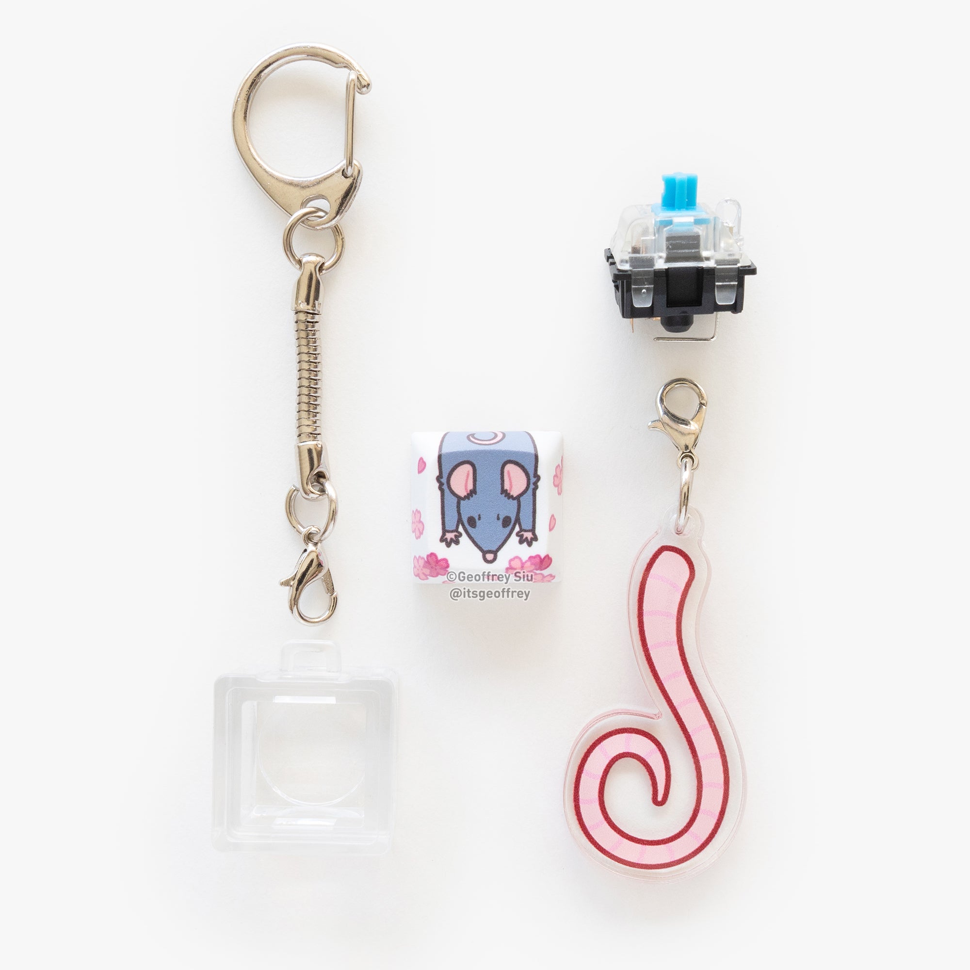 Garbage Clicky Keychains