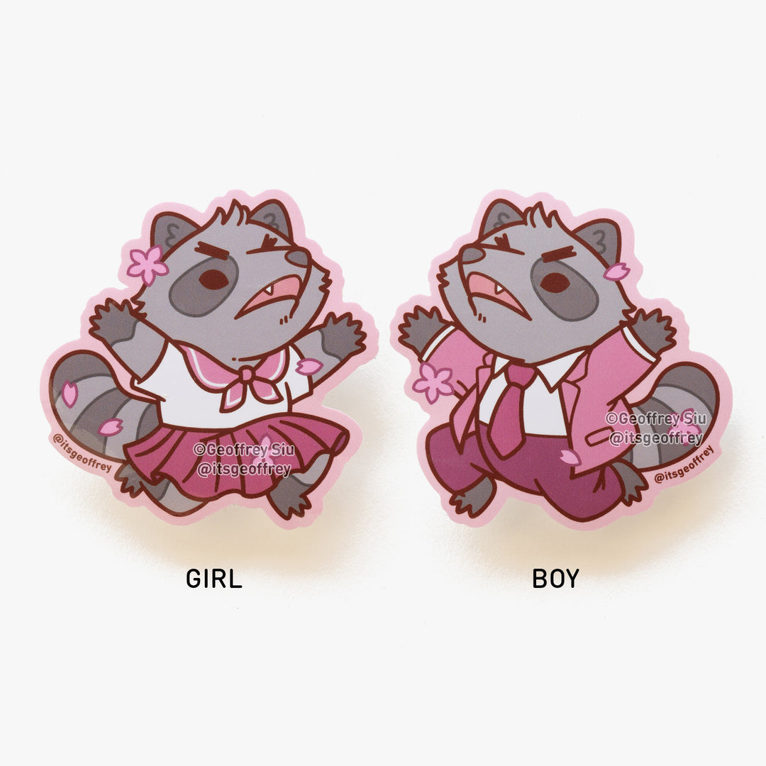 Sakura-Kun Vinyl Stickers