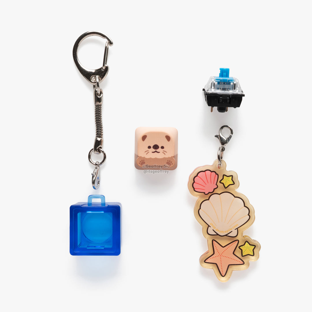 Sea Otter Clicky Keychain