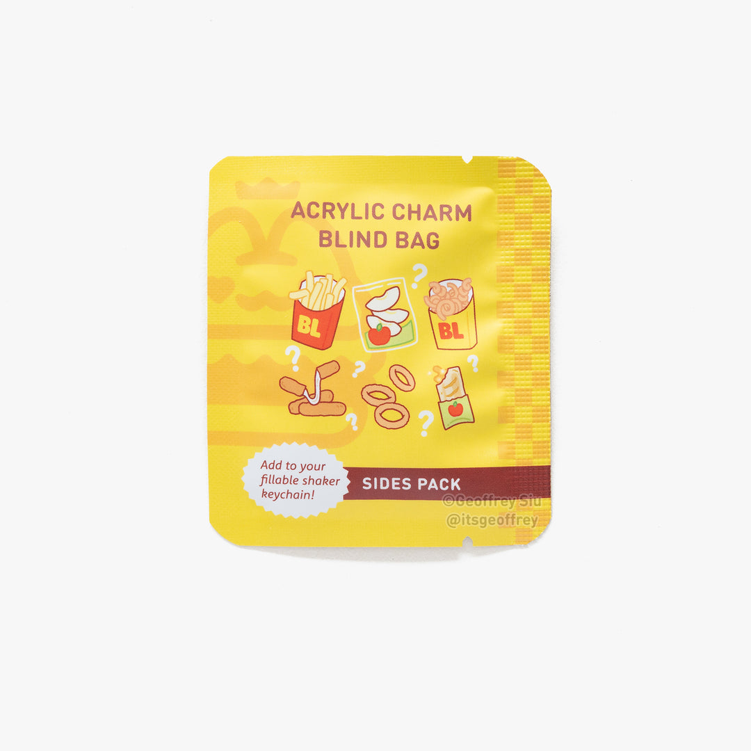 Burger Lion Fillable Keychain Charms Blind Booster Packs
