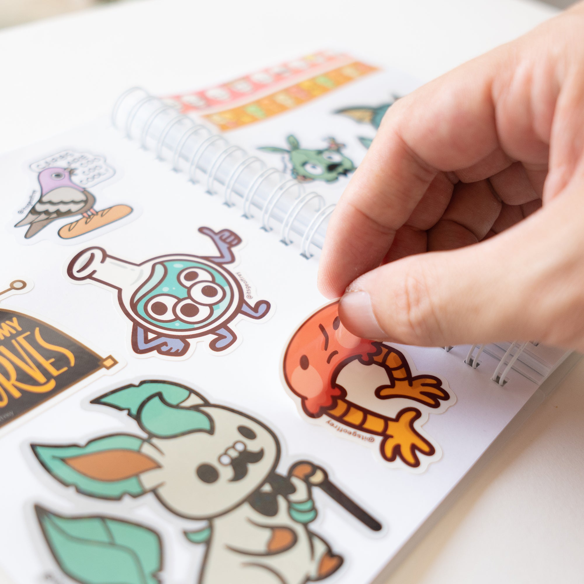 MD Rainbow Lion Reusable Sticker Book
