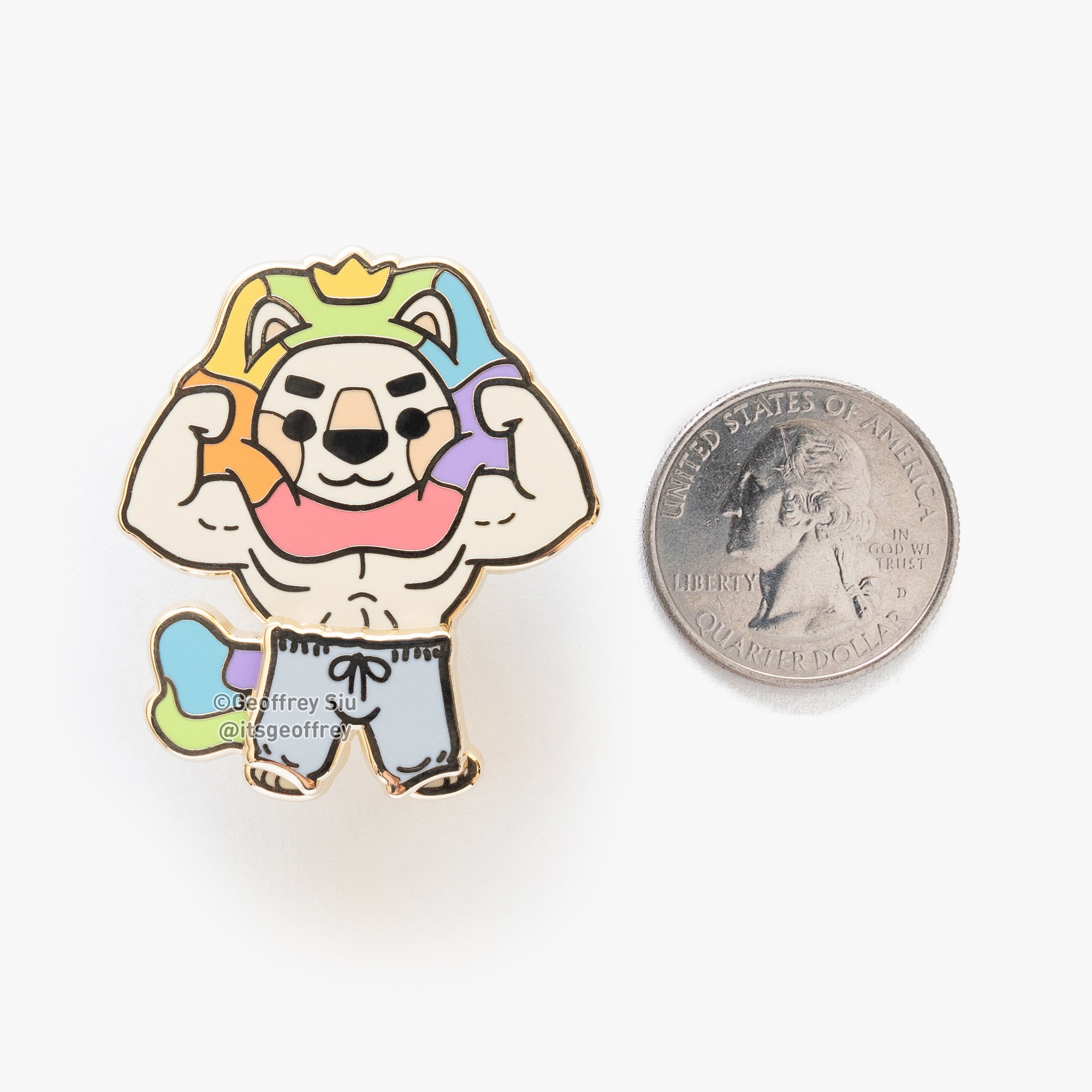 Sweatpants Steve Hard Enamel Magnetic Pin