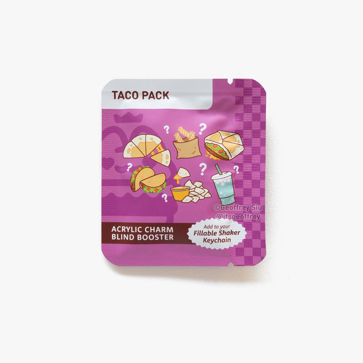 Food Court Fillable Keychain Charms Blind Booster Packs