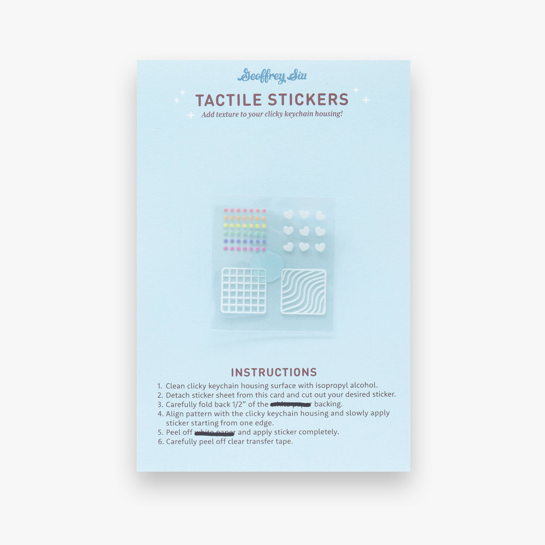 Tactile Stickers (for Clicky Keychains)