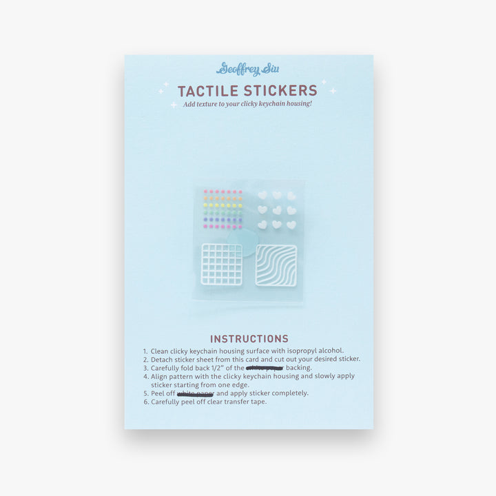 Tactile Stickers (for Clicky Keychains)