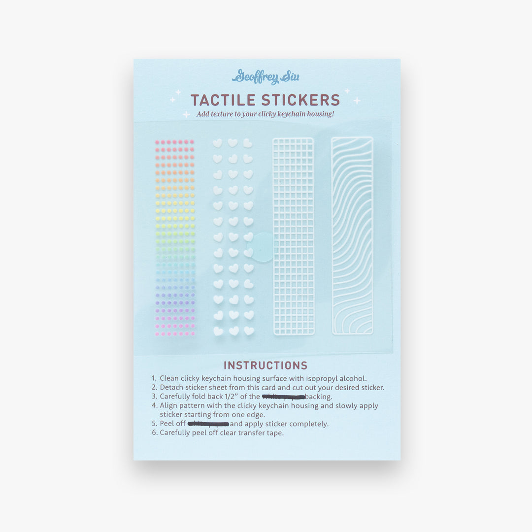 Tactile Stickers (for Clicky Keychains)