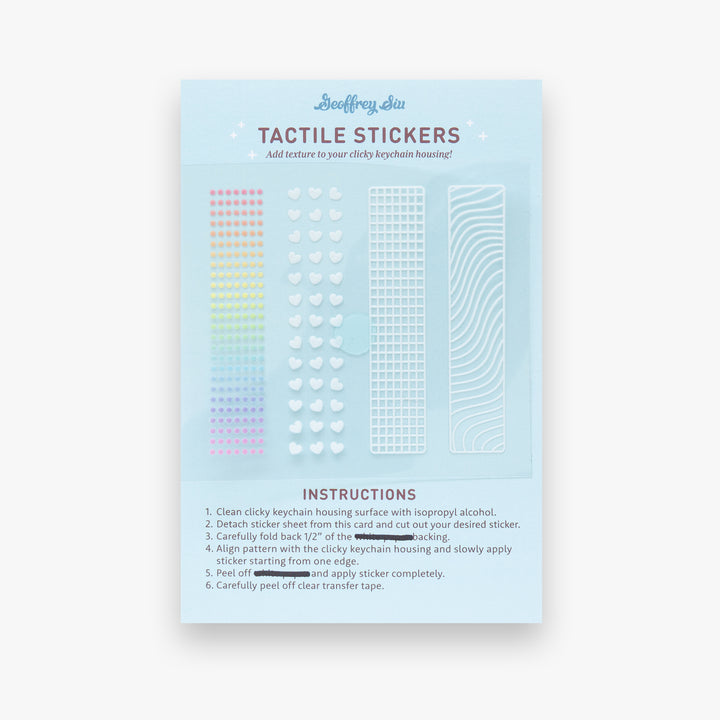 Tactile Stickers (for Clicky Keychains)
