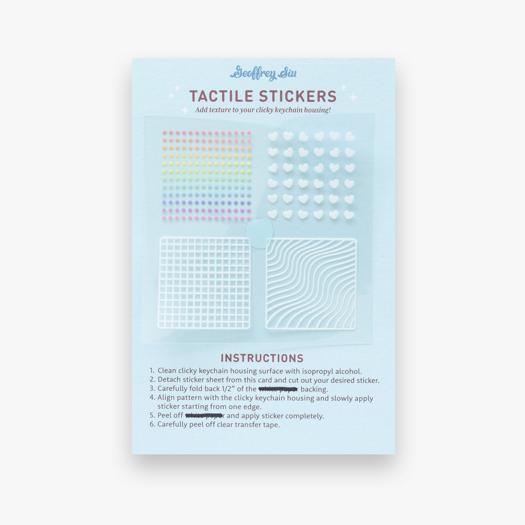 Tactile Stickers (for Clicky Keychains)