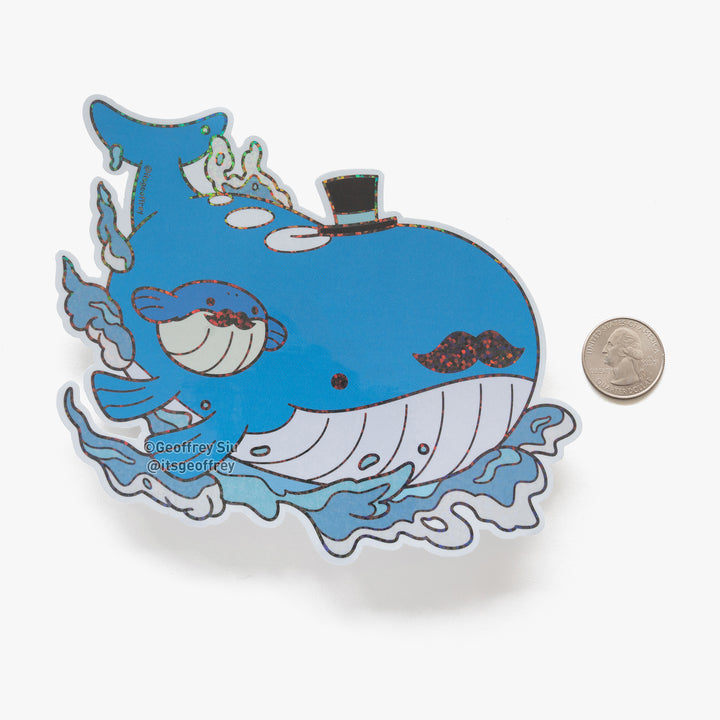Jumbo Swellord Glitter Sticker (6")
