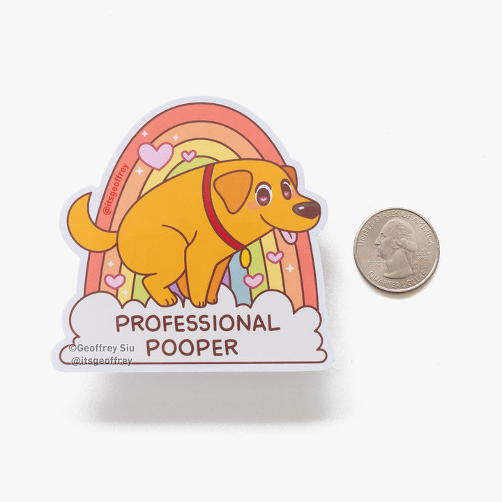 Professional Pooper Sticker