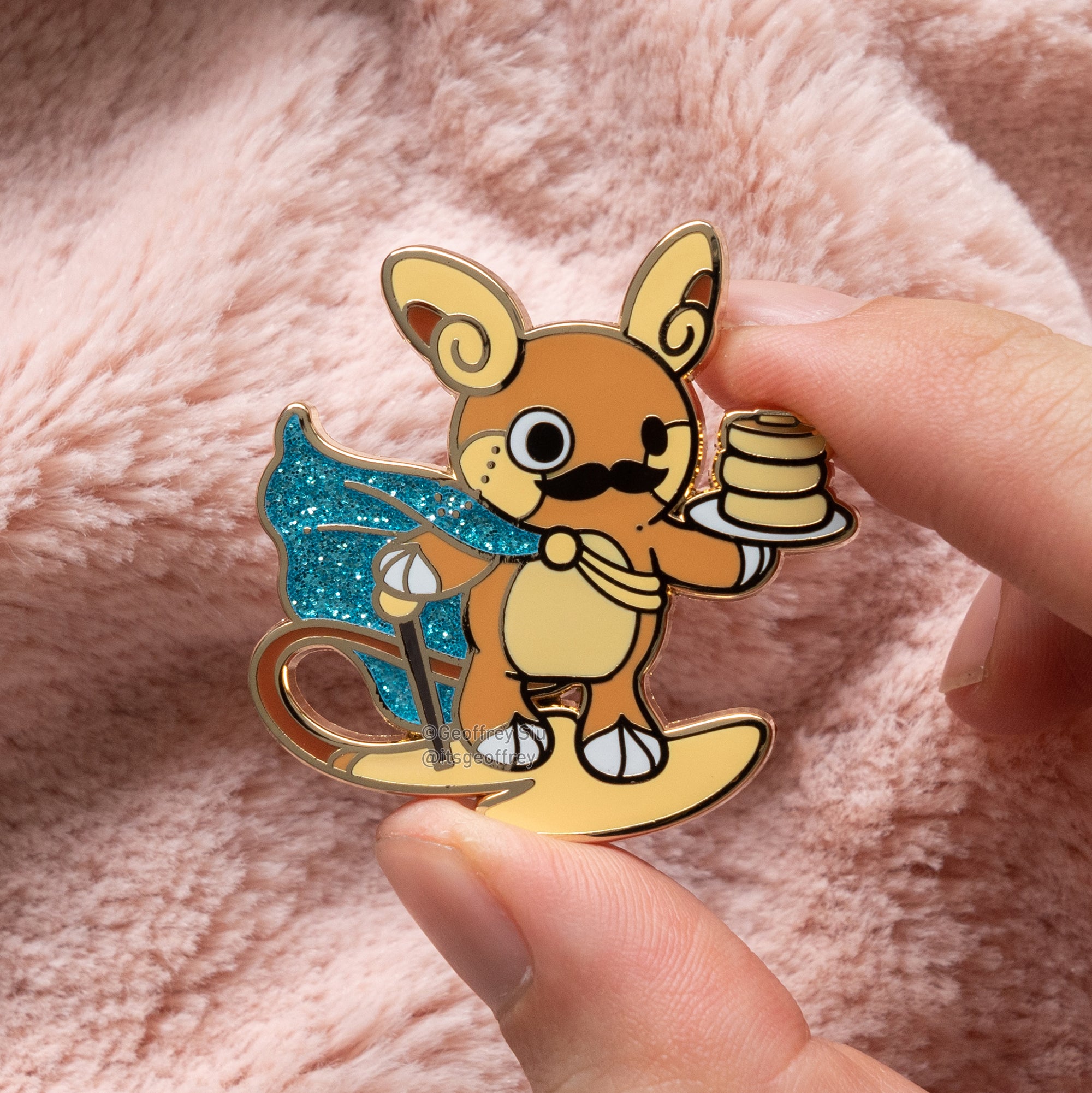 Alolan Richu Hard Enamel Pin (Birthday Edition)