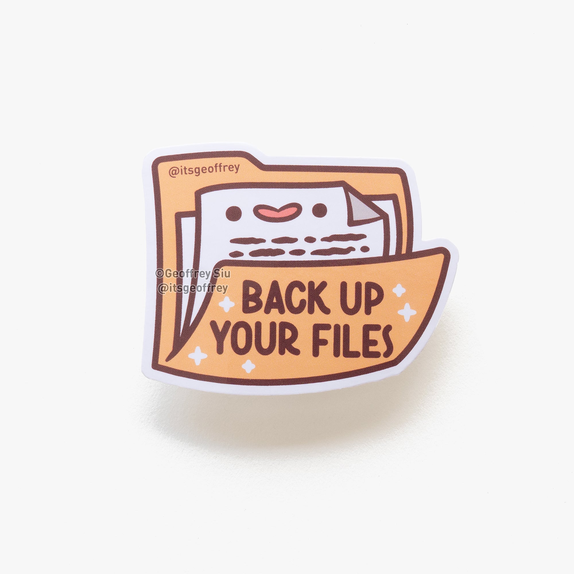 Back Up Your Files Vinyl Sticker (2.5")