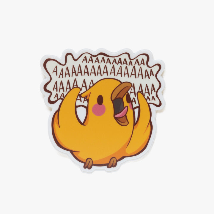 Screaming Bird Sticker