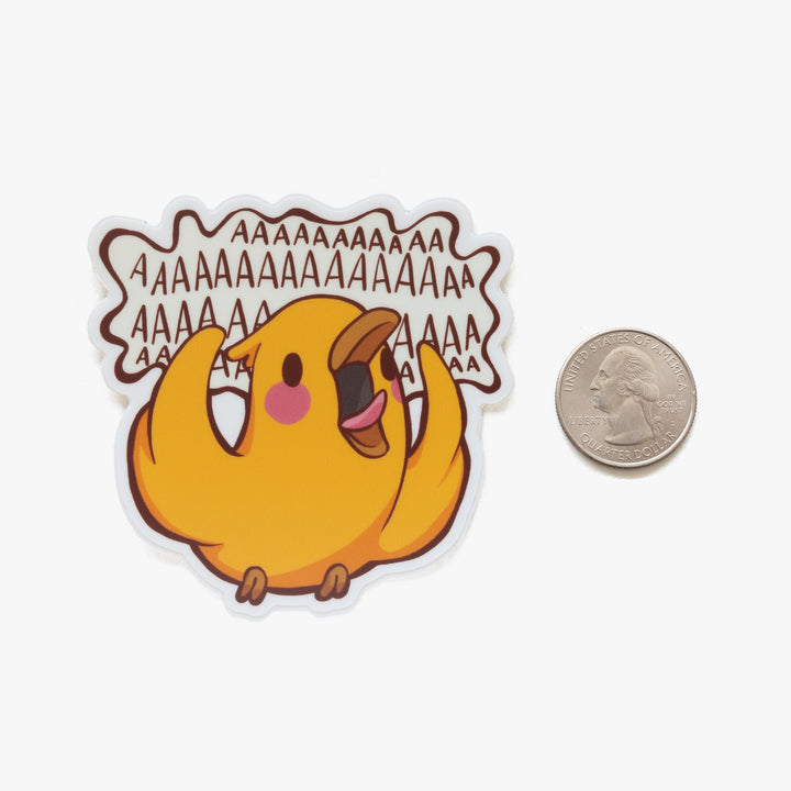 Screaming Bird Sticker