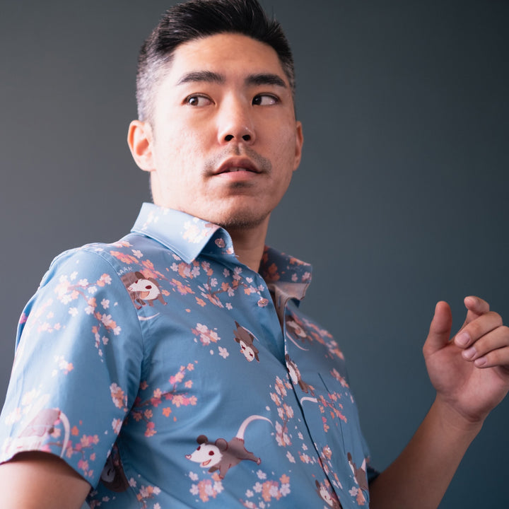 Cherry 'Possum Button-Up Shirt