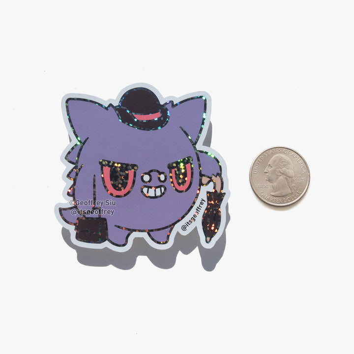 Gengarious Holographic Glitter Sticker
