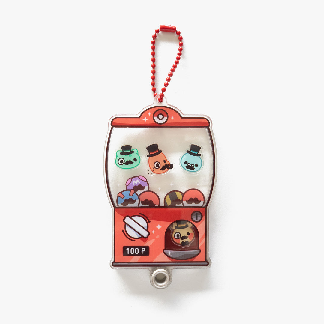 Gentlemon Gachapon Fillable Shaker Keychain (4")