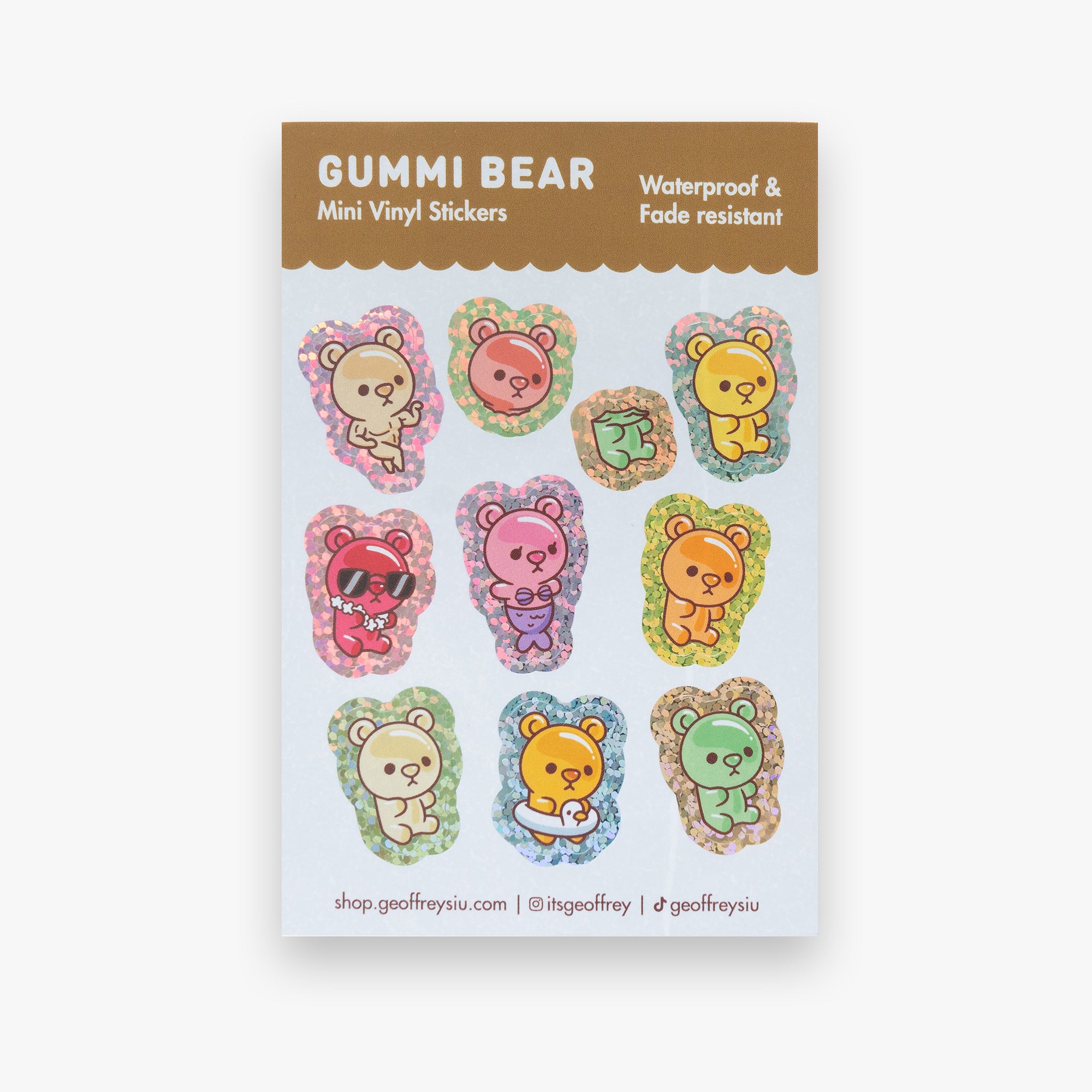 Gummi Bear Mini Vinyl Sticker Sheet