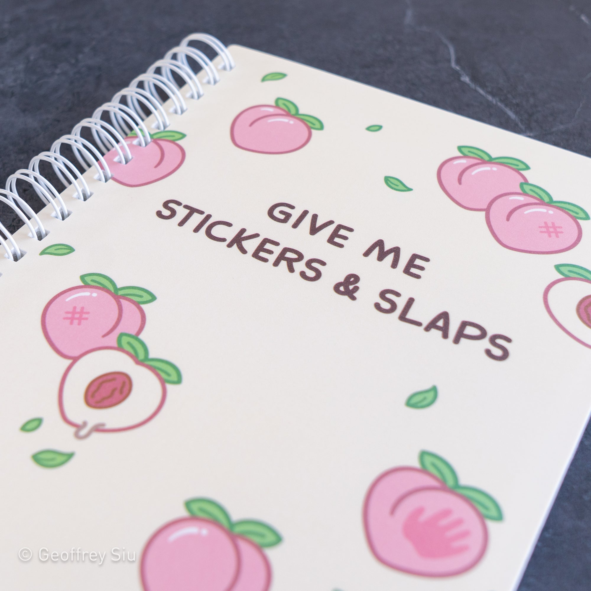 MD Slapped Peach Reusable Sticker Book